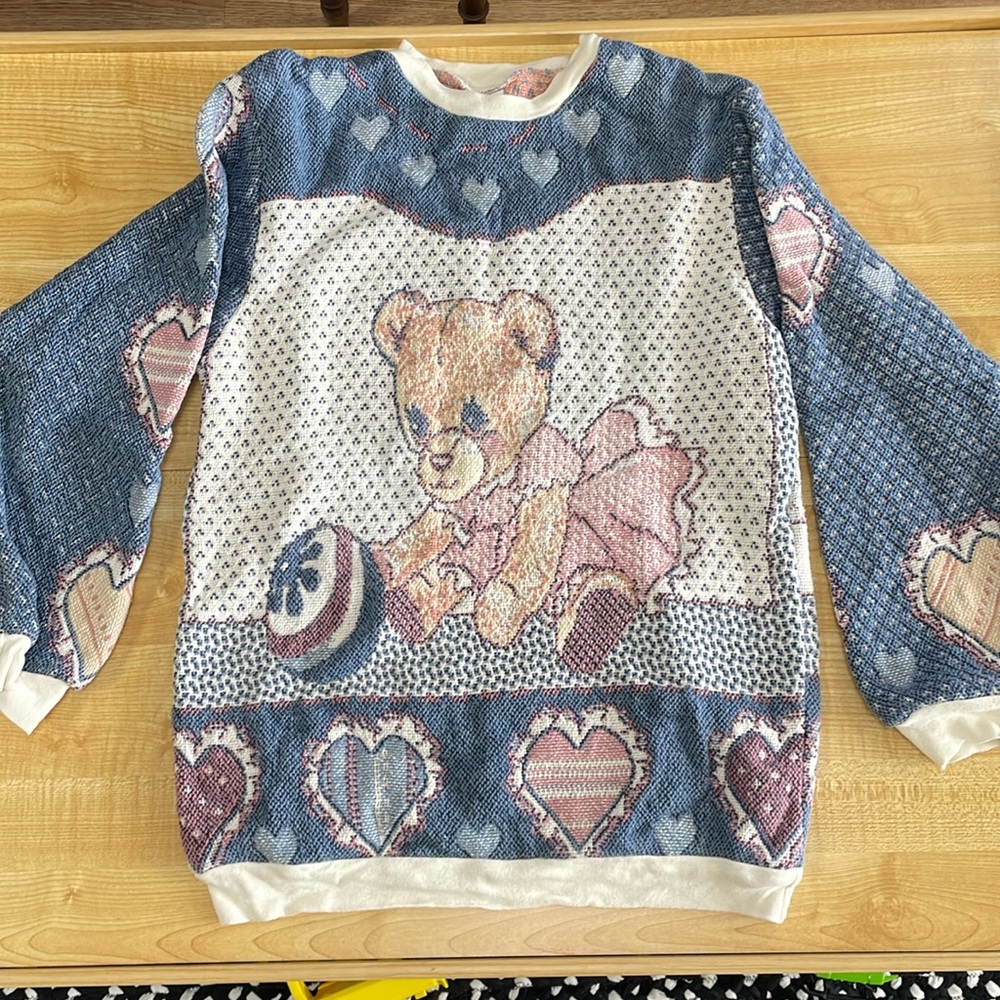 Teddy bear long sweater